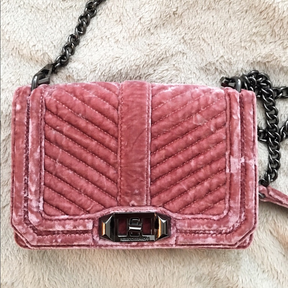 Rebecca Minkoff Pink Velvet Crossbody